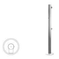 Ограждение полуростовое Стойка ограждения односторонняя с отверстием под фиксатор справа 