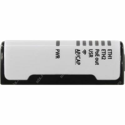 Точка доступа MikroTik mAP (RBMAP2ND) вид сзади индикаторы